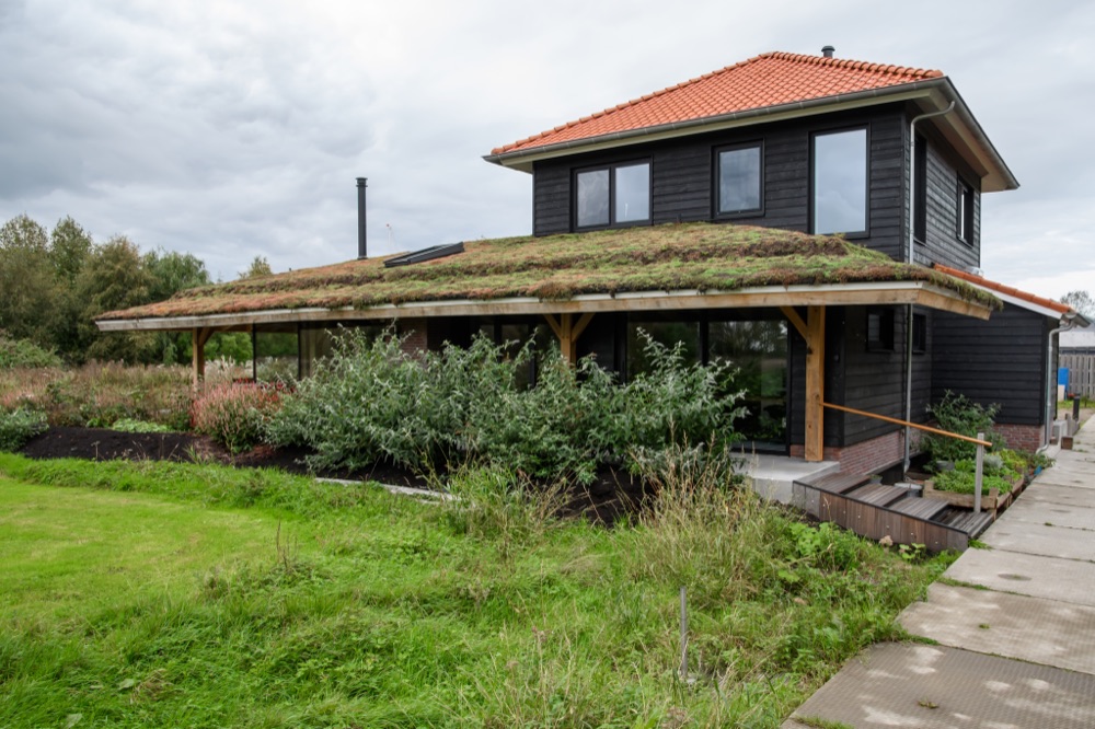 Duurzame villa met groendak